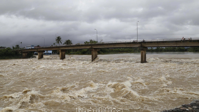 Nước lũ trên sông cái Nha Trang lên lại vào trưa nay (19-11)