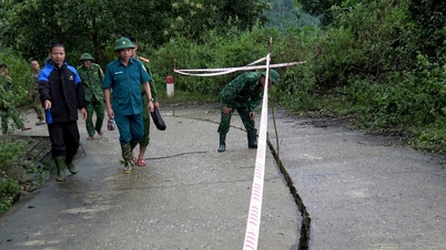 Er ontstond een ernstige verzakking op de hoofdweg naar de gemeente La Eê.