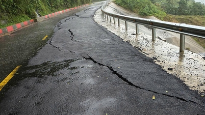 Prolonged heavy rain caused a series of serious landslides on National Highway 24.