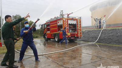 671-es raktár tűzoltási tervének kiképzése