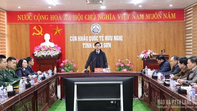 Bí thư Tỉnh uỷ thăm, làm việc tại Cửa khẩu Quốc tế Hữu Nghị