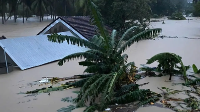 Ekstremalnie duża powódź na rzece Ba, podnosząca ryzyko katastrofy do czwartego stopnia w Dak Lak