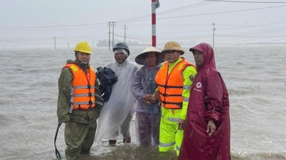 Dopravní policie v Dak Laku zachránila dva lidi v zatopeném poli