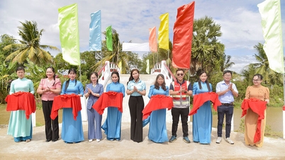 Giang Thanh Commune نے HN3 نہر کے پل کا افتتاح کیا۔