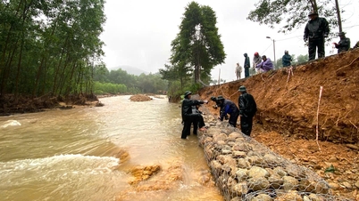 Huy động lực lượng Quân đội khắc phục sạt lở tại xã Hưng Lộc