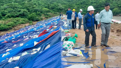 Khanh Hoa: Το φράγμα μιας δεξαμενής που περιέχει περισσότερα από 1 εκατομμύριο m³ νερού έχει υποστεί διάβρωση.