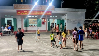 Thai Nguyen builds cultural houses, sports centers, and improves people's spiritual life.