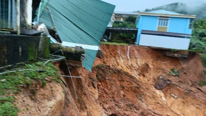 산사태로 학교 위협받아 교사·학생 긴급 대피