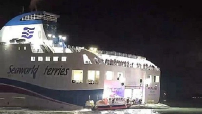 សាឡាង​ដឹក​មនុស្ស​២៦៧​នាក់​បើក​ចត​នៅ​ឆ្នេរសមុទ្រ​កូរ៉េខាងត្បូង​