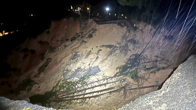 A Mimosa Pass útfelülete Da Latban lemosódott és feltört