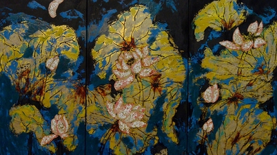 Trần Ngọc Linh, học trò họa sĩ Hồ Hữu Thủ, tìm lối đi riêng cho sơn mài