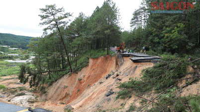 Mimosa Geçidi'ndeki heyelanın yakın çekimi