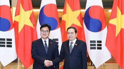 Chủ tịch Quốc hội Trần Thanh Mẫn đón, hội đàm với Chủ tịch Quốc hội Hàn Quốc