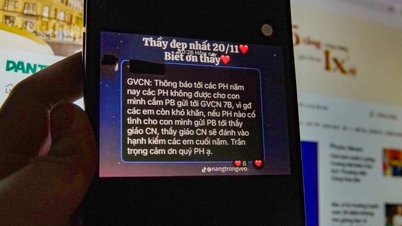 교사들은 11월 20일에 학부모들에게 빨간 봉투를 주는 것을 금지했습니다.