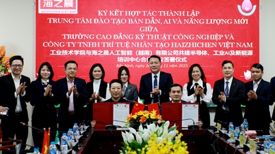 Trường Cao đẳng Kỹ thuật Công nghiệp ký kết hợp tác thành lập Trung tâm Đào tạo bán dẫn, AI và năng lượng mới