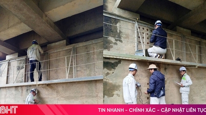 Inspeksi dan penilaian keselamatan 6 jembatan di Ha Tinh