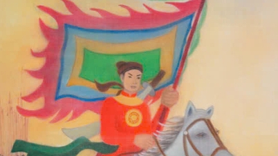 Artist Ngoc Mai sends love into the silk painting Chinh Phu Ngam