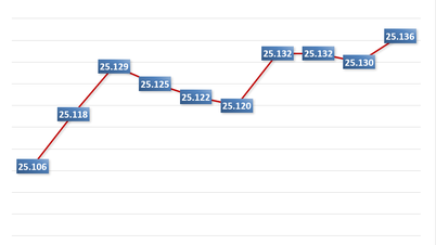 Morgen des 21. November: Der zentrale Wechselkurs stieg um 6 VND.