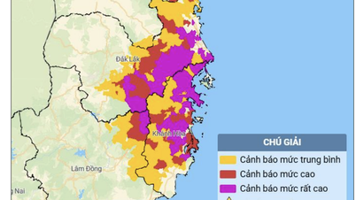 بارشوں کا سلسلہ جاری، کھنہ ہو اور ڈاک لک میں قدرتی آفات کا خطرہ لیول 2 پر برقرار