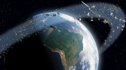 Astronauter kan inte återvända till jorden på grund av tätt rymdskrot