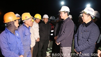 Chairman of Lang Son Provincial People's Committee: Visiting and encouraging construction units of 2 key traffic projects