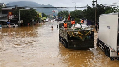 700 miljarder VND i översvämningshjälp har överförts till fyra orter.