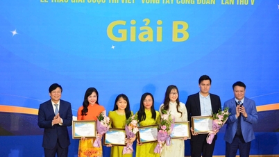 ゲアン新聞・ラジオ・テレビが第5回労働組合武器作文コンテストでB賞と奨励賞を受賞