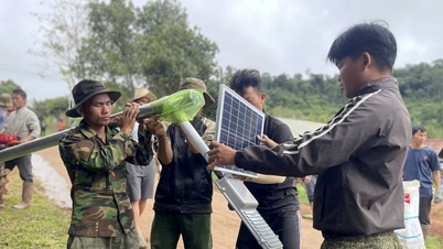 Quảng Sơn lắp đặt 50 bóng đèn năng lượng mặt trời