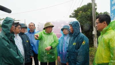 Przewodniczący Rady Ludowej prowincji Lam Dong Luu Van Trung przeprowadził inspekcję powodzi w gminie Nam Da.
