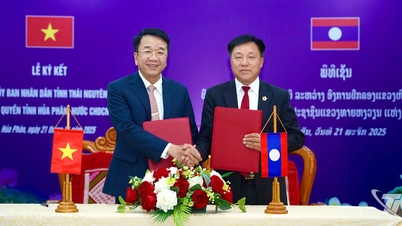 Thai Nguyen province and Hua Phan province (Laos) signed a Memorandum of Understanding on cooperation.