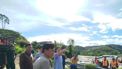 تفقد نائب رئيس اللجنة الشعبية لمقاطعة لام دونج، نجوين هونغ هاي، أعمال الاستجابة للفيضانات في بلديات كات تيان.