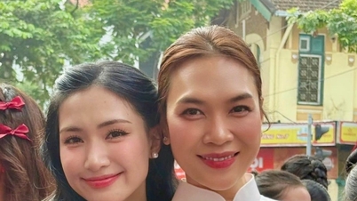 Gerak isyarat cantik My Tam dan Hoa Minzy, MC Minh Trang pada 7 malam Berita memberi amaran