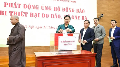 Lansering av kampanjen «Alle mennesker støtter folket i de sentrale og sentrale høylandsregionene for å overvinne konsekvensene av flom»