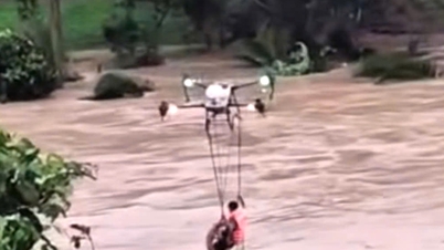 Drony podporují záchranu při povodních