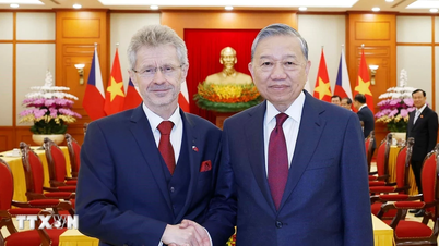 Ο Γενικός Γραμματέας To Lam δέχεται τον Πρόεδρο της Γερουσίας της Τσεχικής Δημοκρατίας