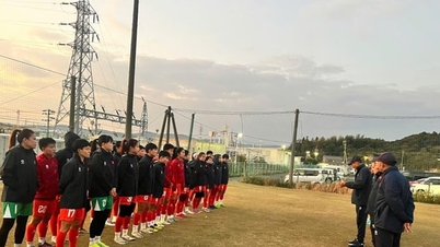 Первая тренировка женской сборной Вьетнама в Нагое (Япония)