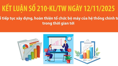 Slutsats nr 210-KL/TW om fortsatt uppbyggnad och fulländande av det politiska systemets organisatoriska apparat