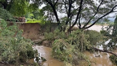 Deslizamiento de tierra de 5 km de la ribera del río Cai Phan Rang, que amenaza zona residencial