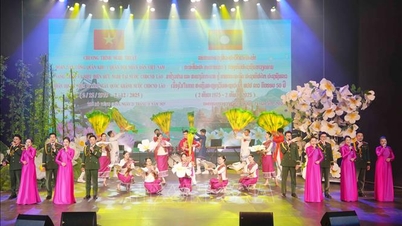 Colorful Vietnamese art celebrates 50th anniversary of Laos National Day