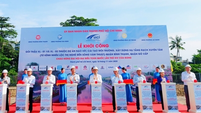 Kota Ho Chi Minh: Banyak proyek dan pekerjaan dimulai dan diresmikan untuk menyambut Kongres Partai Nasional ke-14.