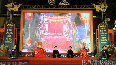 Kunstuitwisseling en lancering van de wedstrijd "Charmante nationale kostuums" van de provincie Lang Son