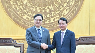 Ο Πρόεδρος της Εθνοσυνέλευσης της Δημοκρατίας της Κορέας, Γου Γουόν Σικ, επισκέπτεται και εργάζεται στο Νιν Μπιν