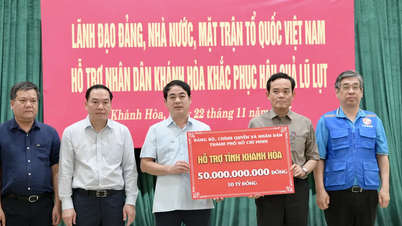 Ho-Chi-Minh-Stadt leistet gezielte Unterstützung, um der Provinz Khanh Hoa bei der Bewältigung der Hochwasserschäden zu helfen.