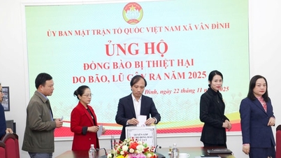 Cán bộ, nhân dân các xã: Vân Đình, Hòa Xá, Ứng Hòa, Ứng Thiên chung tay ủng hộ đồng bào miền Trung, Tây Nguyên