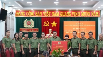 Polisi Hanoi dukung 500 juta VND untuk bantu Gia Lai atasi dampak banjir