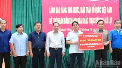 হো চি মিন সিটি তার সমস্ত প্রচেষ্টা, সর্বান্তকরণে, সর্বান্তকরণে, এবং খান হোয়া প্রদেশকে সমর্থন করার জন্য হাত মিলিয়েছে।