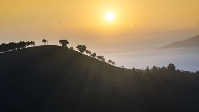 «Μινιατούρα Ντα Λατ» στο Κουάνγκ Νιν την πιο όμορφη εποχή του χρόνου, το γρασίδι είναι φωτεινό κίτρινο