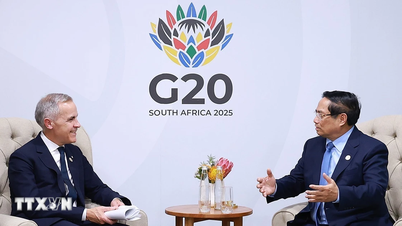 O primeiro-ministro Pham Minh Chinh reúne-se com líderes de diversos países à margem da Cúpula do G20.