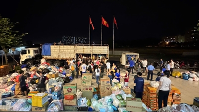 洪水被災者に一夜にして救援物資を届ける