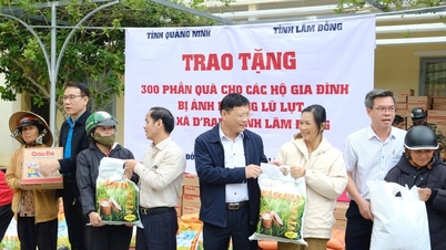 Đoàn công tác tỉnh Quảng Ninh trao 300 phần quà hỗ trợ người dân Lâm Đồng bị ảnh hưởng mưa lũ